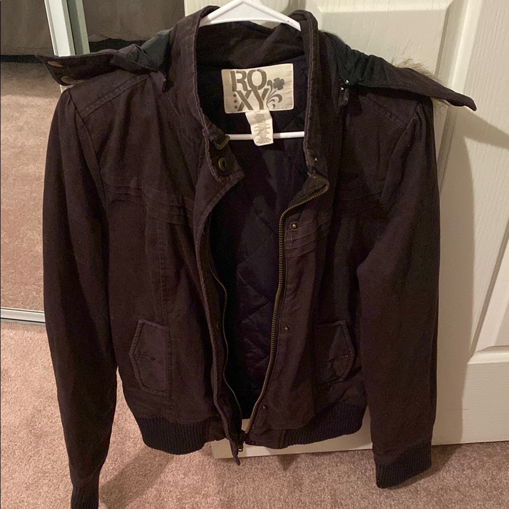 Roxy Brownish Black Jacket